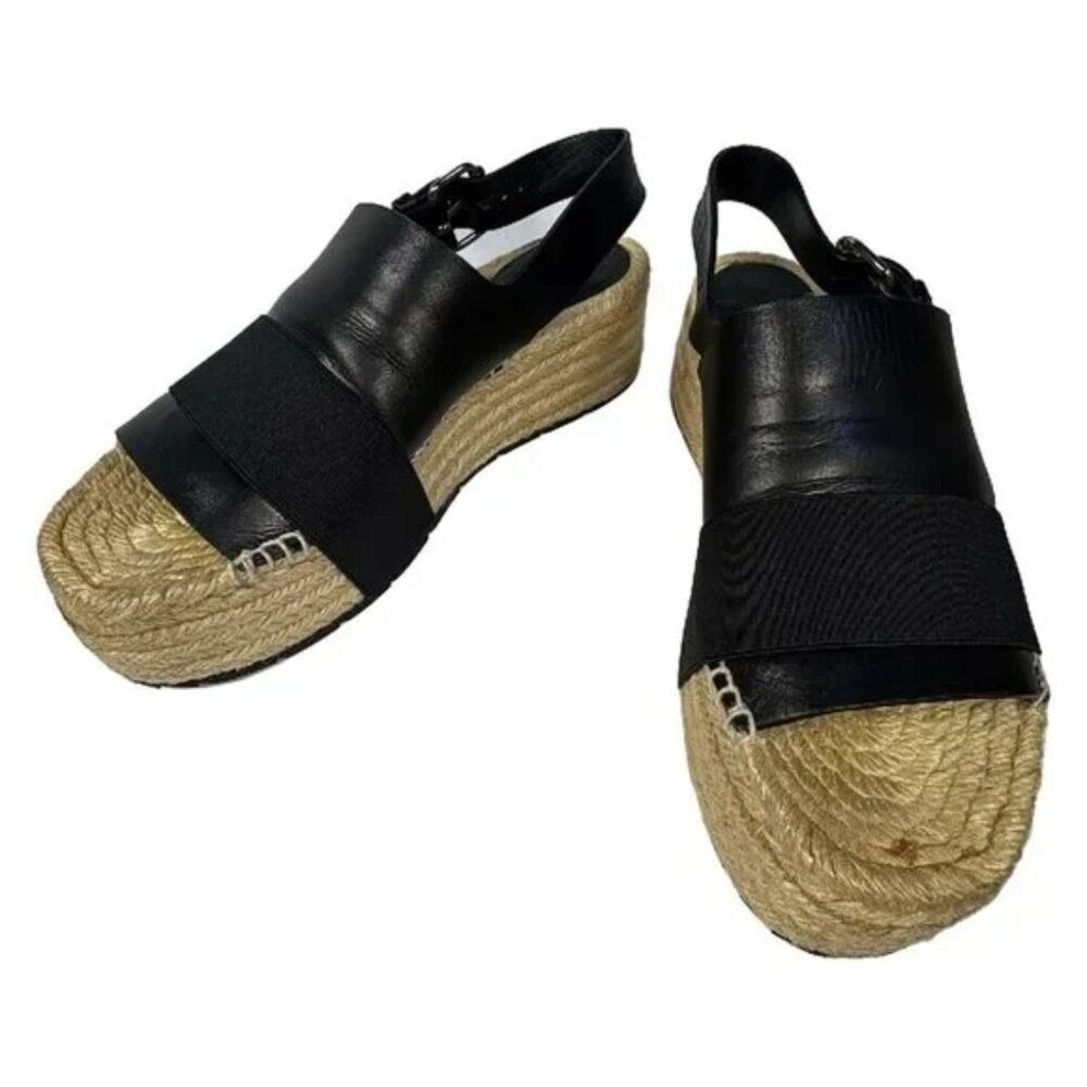 BALENCIAGA - Black Leather Chemical Fiber Women's Sandals 170-032125 - Picture 2 of 9